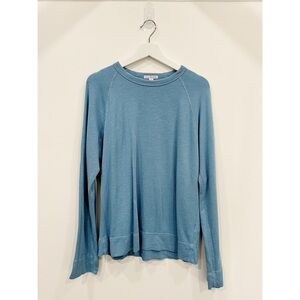 James Perse Slub French Terry Long Sleeve Raglan Crew